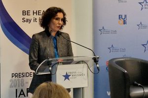 Oxfam International high-level discussion with EU Commissioner for Equality, Preparedness and Crisis Management Hadja Lahbib